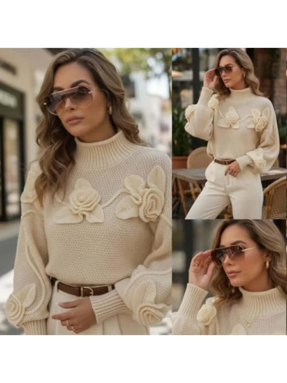 Oversized Y2K Shield Sunglasses for Women | Rimless Aviator Shades, UV